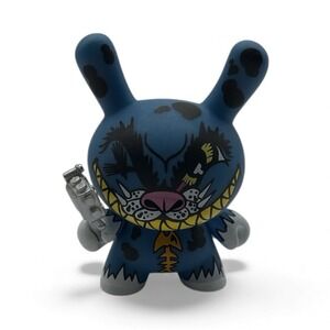Kidrobot Dunny 2007 Tattoo series Blue Cat Eric Newman 3-inch vinyl figure OOB